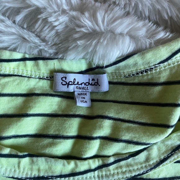 Splendid Striped Ruffle Sleeve Tee - Picture 4 of 5